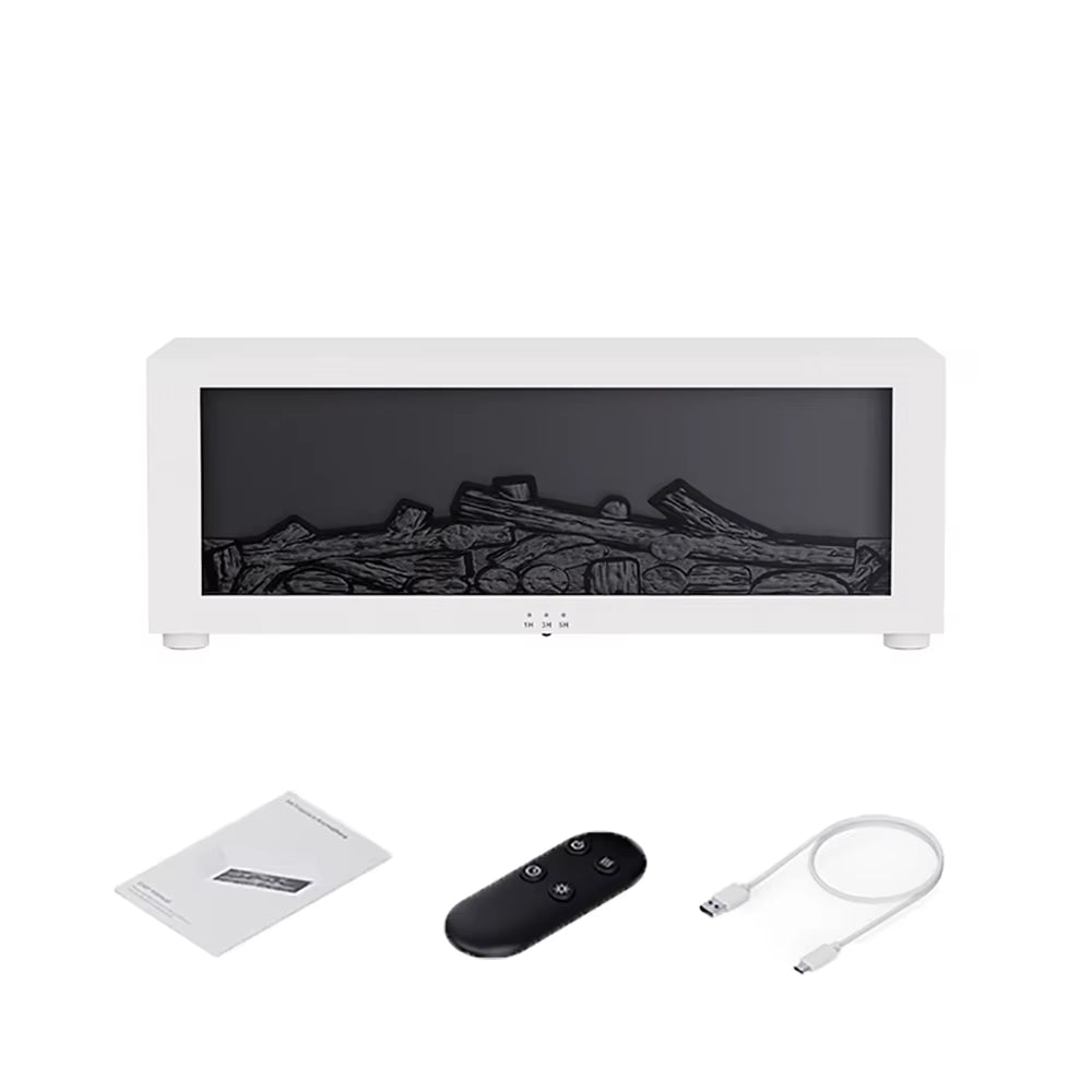 Transform Your Space with the Air Aroma Humidifier - Essential Oils Diffuser with LED Flame Effect and Remote Control