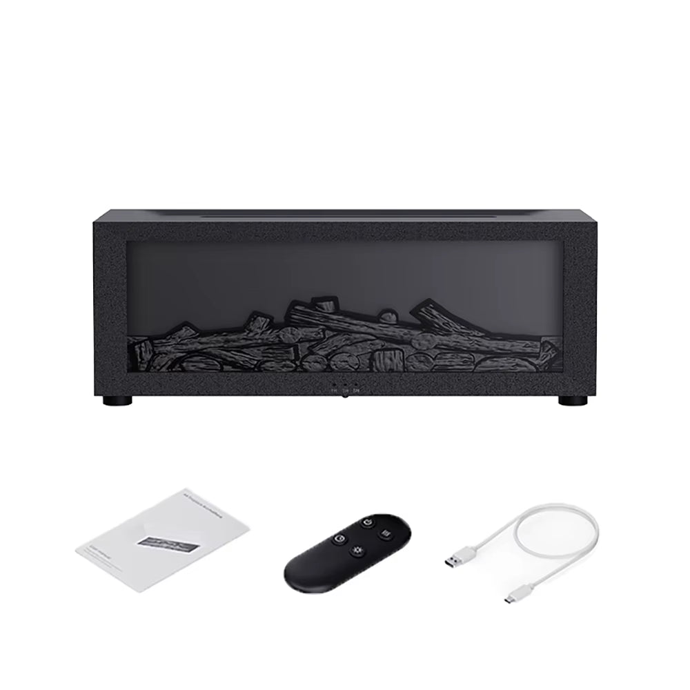 Transform Your Space with the Air Aroma Humidifier - Essential Oils Diffuser with LED Flame Effect and Remote Control