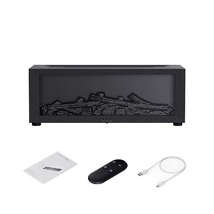 Transform Your Space with the Air Aroma Humidifier - Essential Oils Diffuser with LED Flame Effect and Remote Control